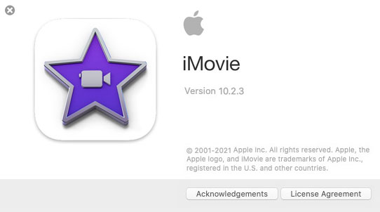 imovie for big sur