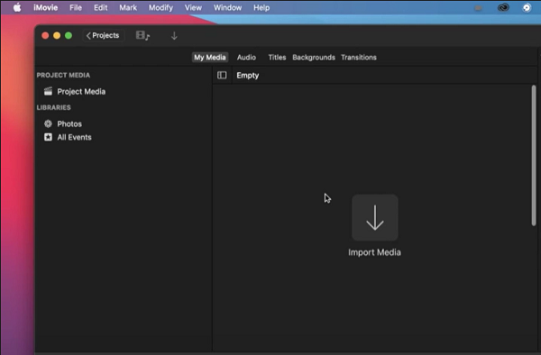 imovie for mac big sur