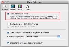 imovie preferences