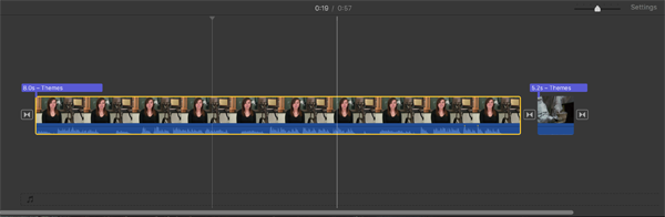remove audio from video with imovie 