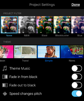 imovie for iphone theme