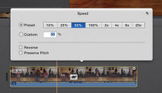 imovie speed up video