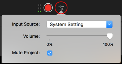 imovie voiceover settings
