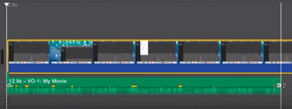 imovie add voiceover to video
