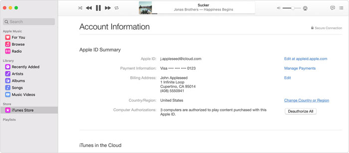 apple id not used with the app store