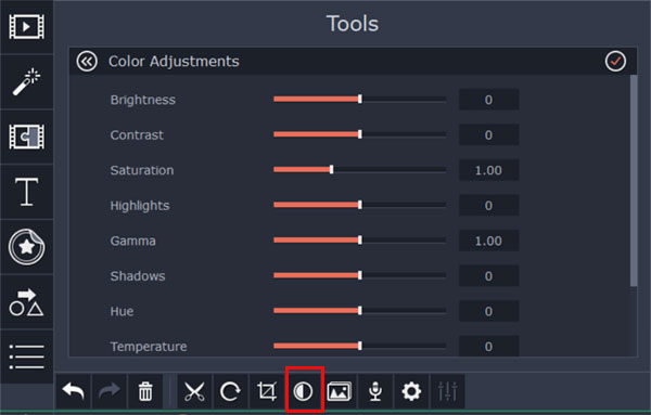 brighten a video in windows