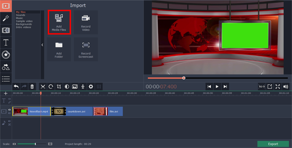 import mov to video editor