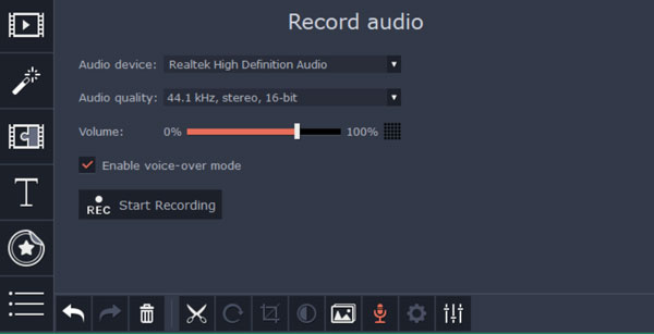 record voiceover to clip in windows